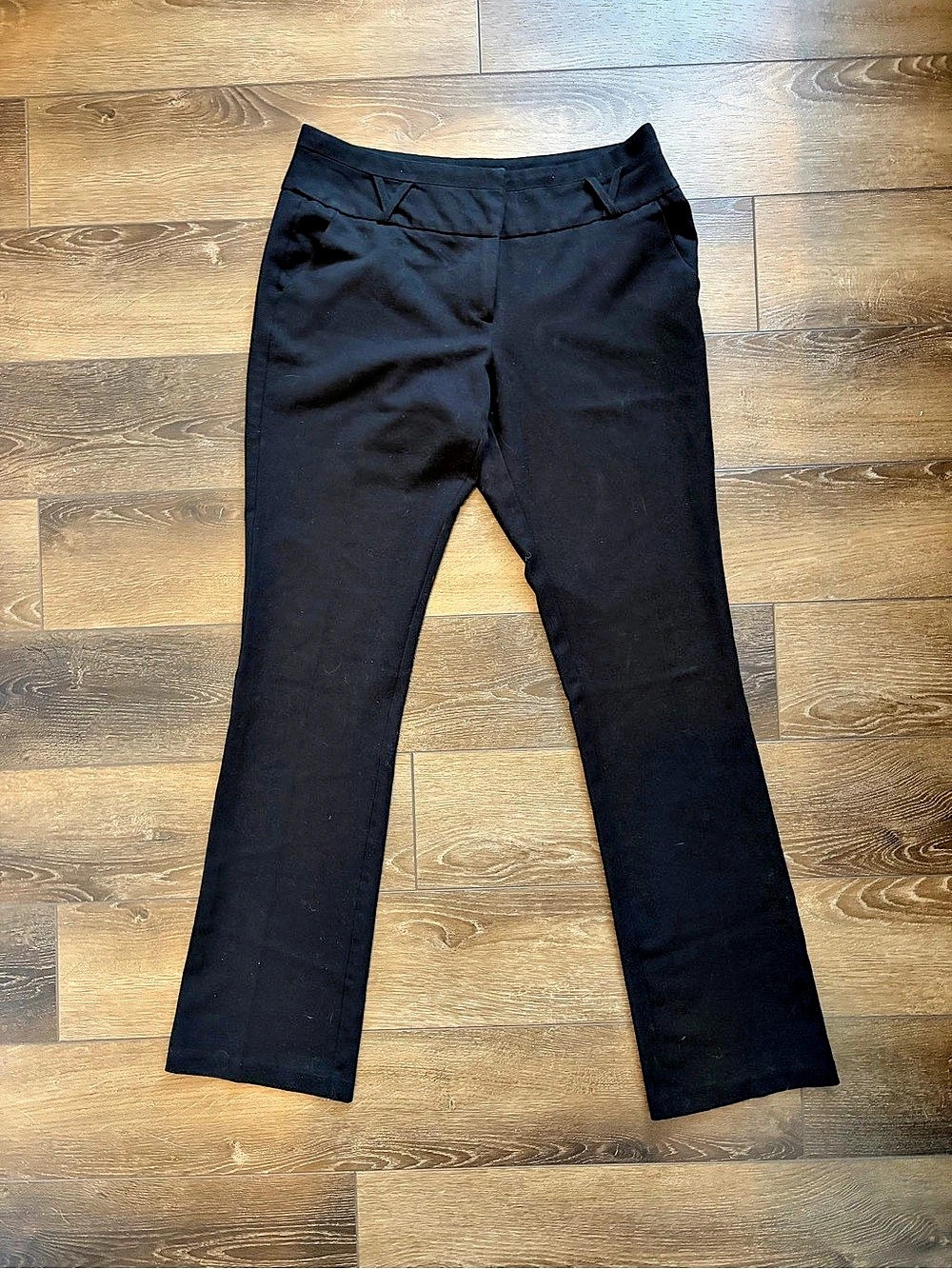 Anonyme Sans Toi Skinny Flare Rayon Blend Pants Black Size 8